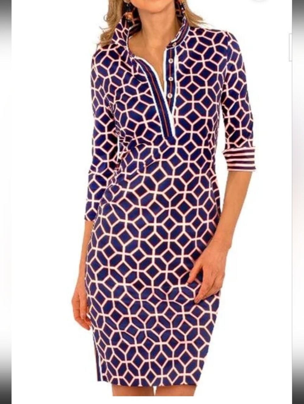 Gretchen Scott Everywhere Dress Lucy in the Sky with Diamonds Navy L
